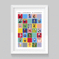 Art Legends Alphabet Poster