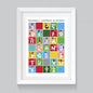 Baseball Legends Alphabet Poster