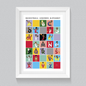Basketball Legends Alphabet Poster