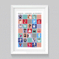 Dance Legends Alphabet Poster